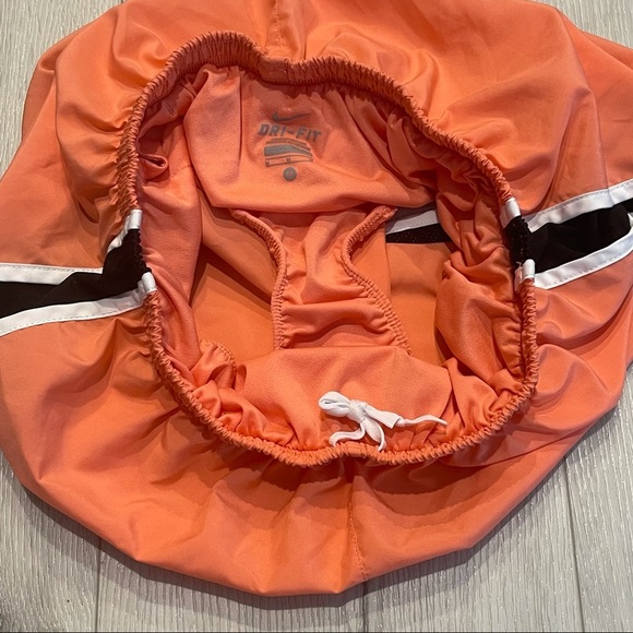 NIKE Dri-Fit Brief Lined Orange Running Shorts - Picture 6 of 9